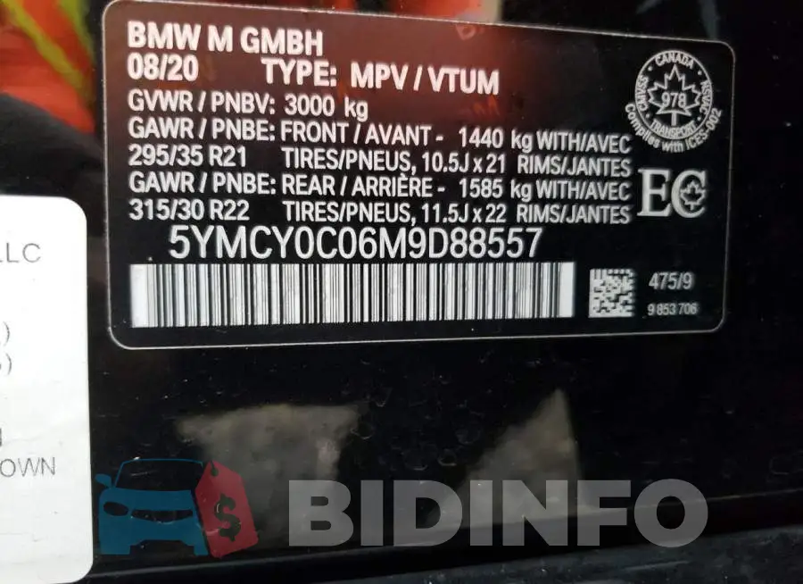 5YMCY0C06M9D88557 Photo# 12