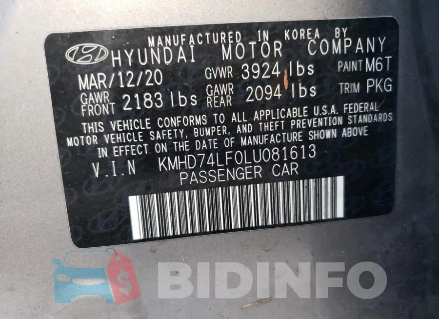 KMHD74LF0LU081613 Photo# 10