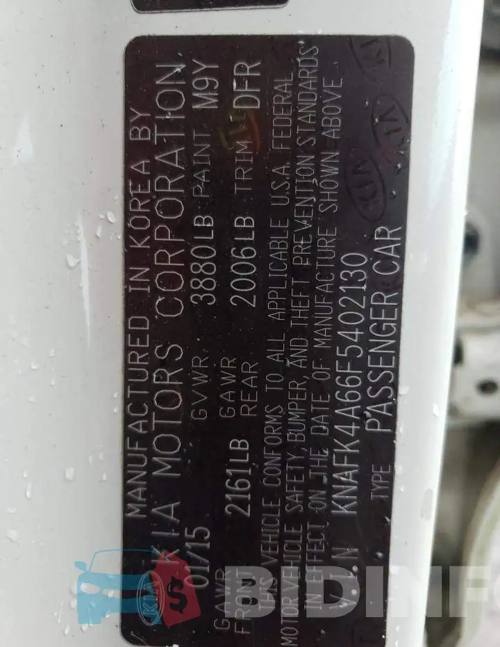 KNAFK4A66F5402130 Photo# 12