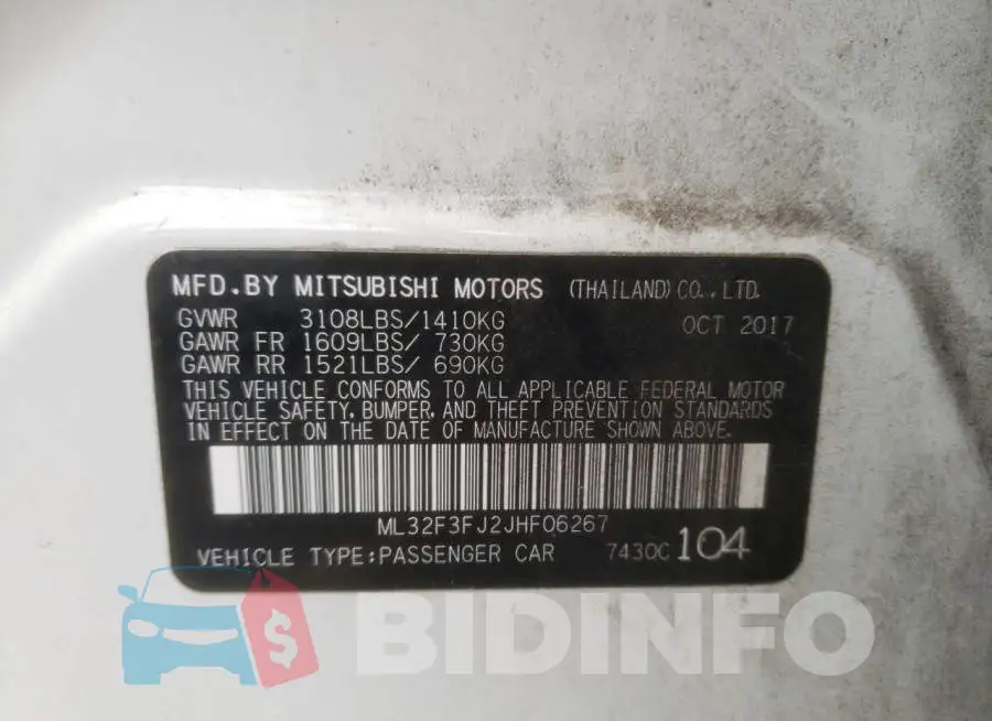 ML32F3FJ2JHF06267 Photo# 10