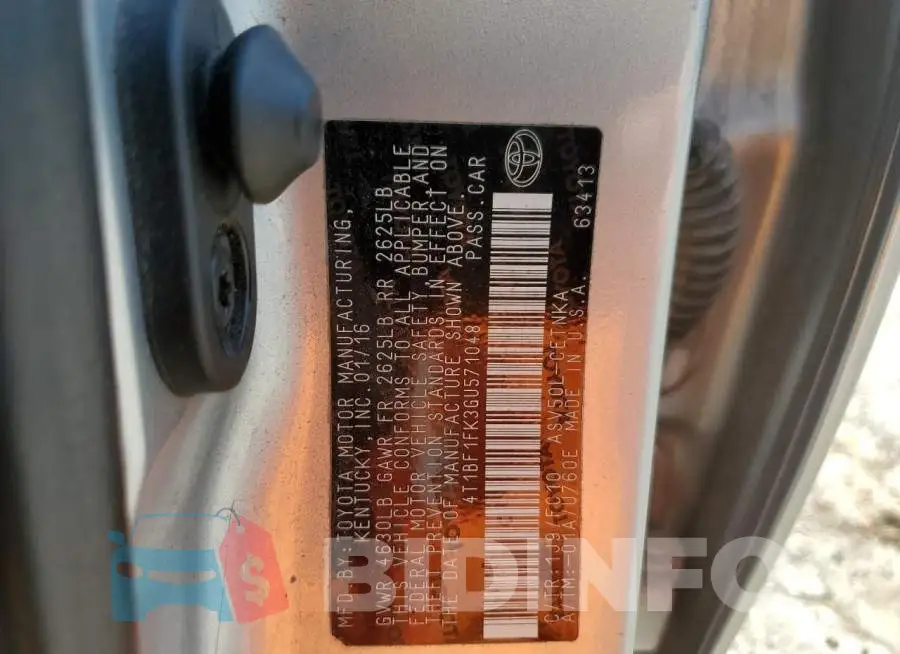 4T1BF1FK3GU571048 Photo# 10
