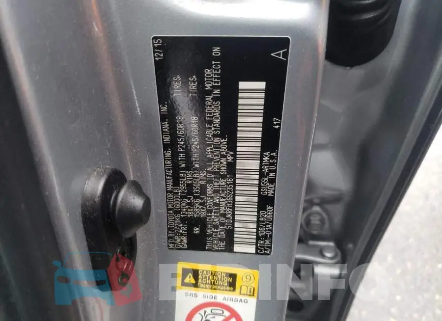 5TDJKRFH3GS235161 Photo# 10