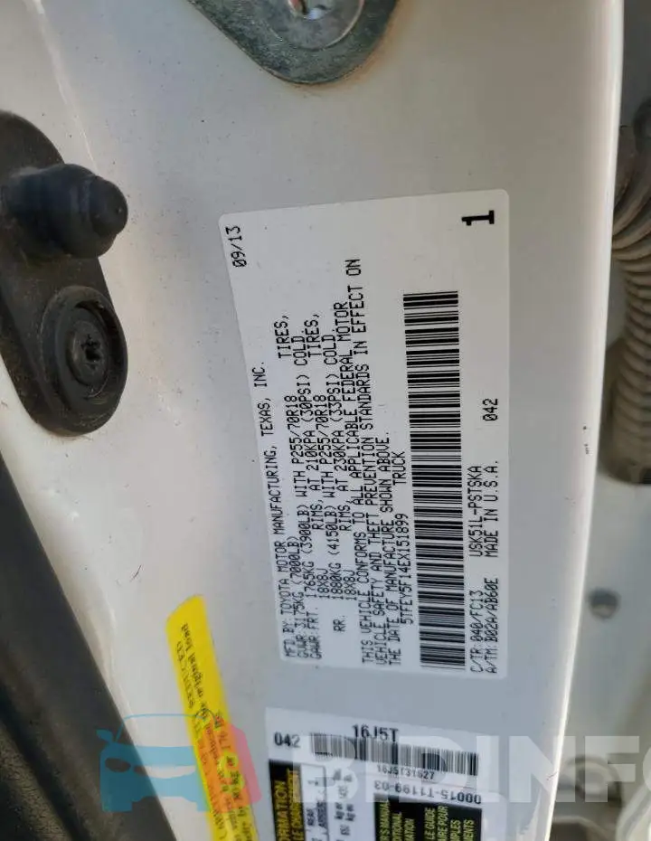5TFEY5F14EX151899 Photo# 12