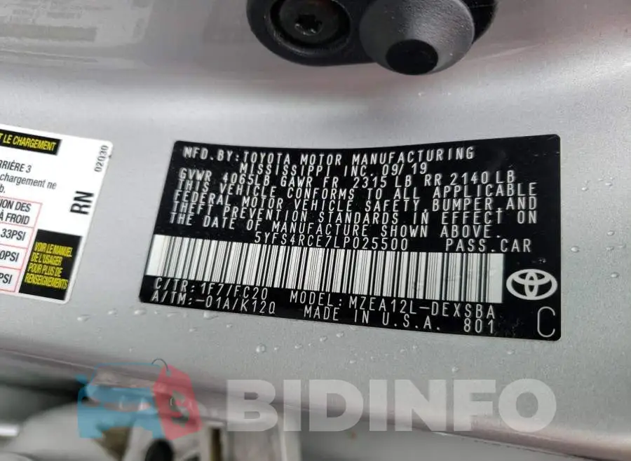 5YFS4RCE7LP025500 Photo# 10