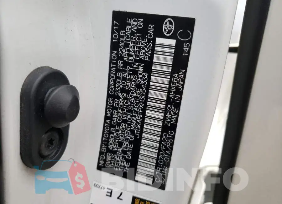 JTDKARFPXH3054334 Photo# 13