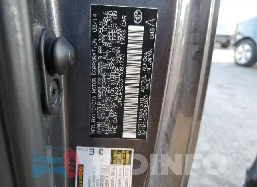 JTKJF5C73E3087772 Photo# 12