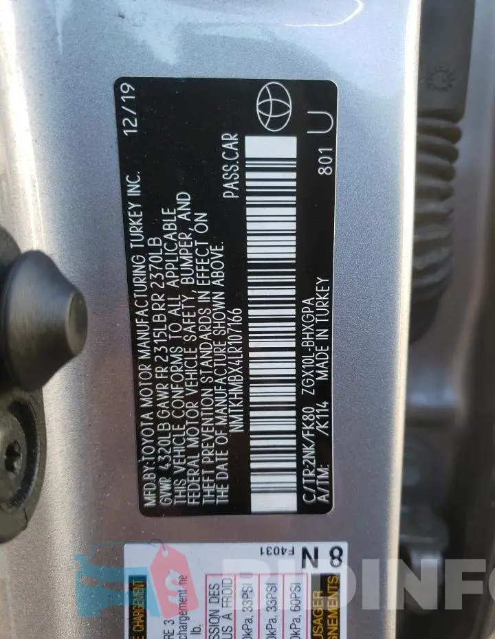 NMTKHMBX4LR107166 Photo# 10