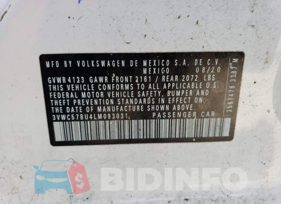 3VWC57BU4LM093031 Photo# 12