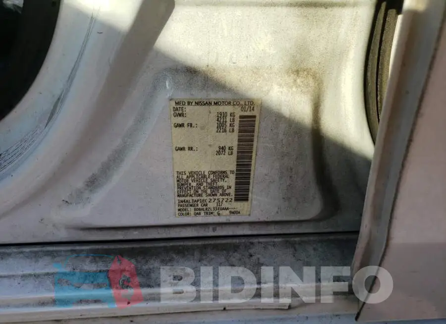 1N4AL3AP1EC275722 Photo# 10
