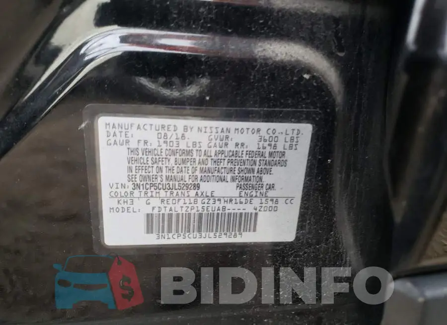 3N1CP5CU3JL529289 Photo# 10