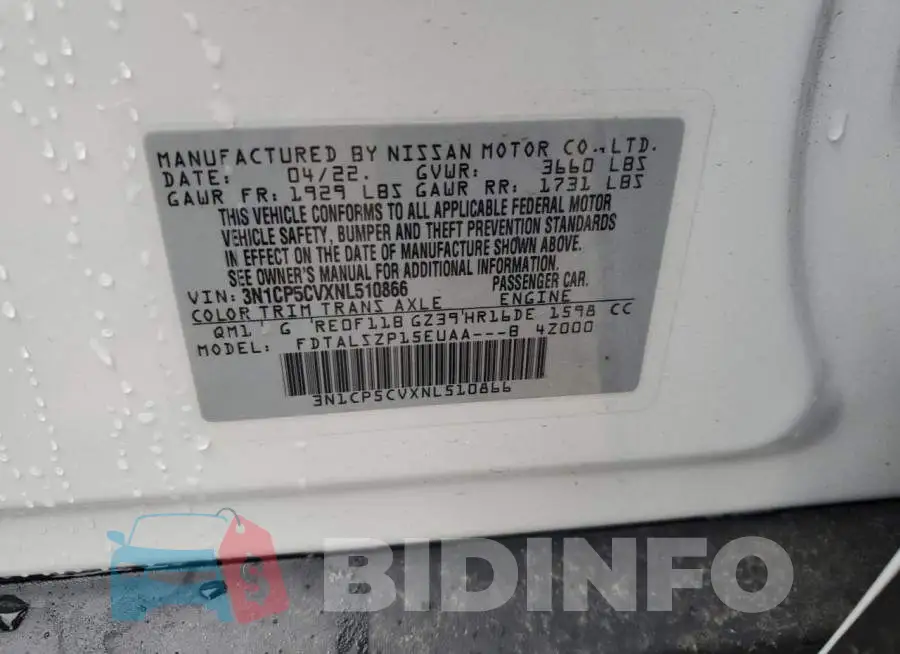 3N1CP5CVXNL510866 Photo# 12