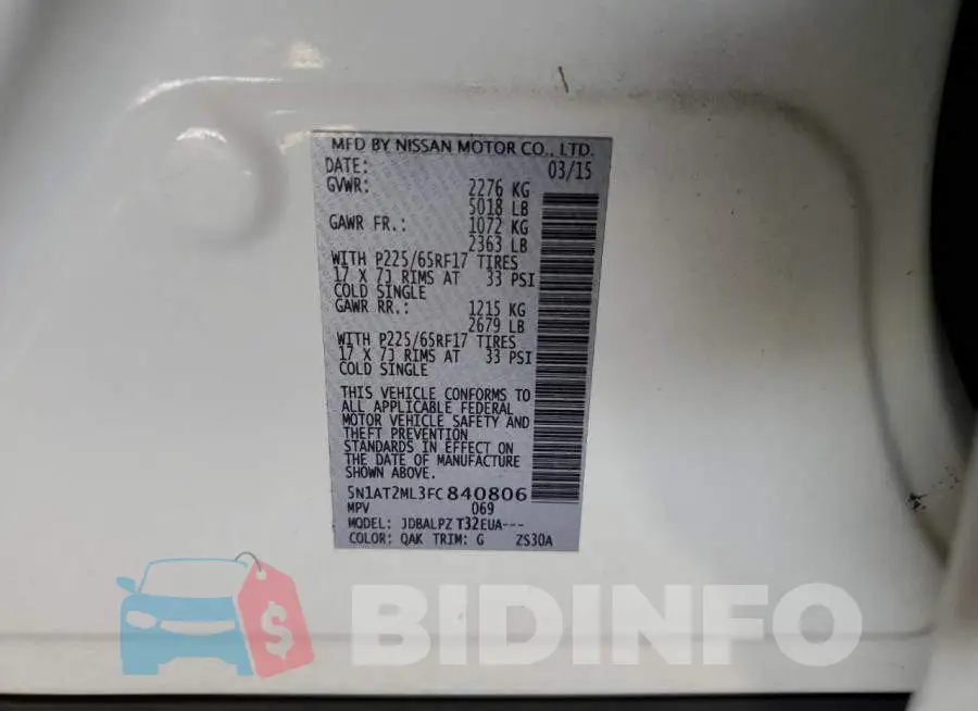 5N1AT2ML3FC840806 Photo# 10