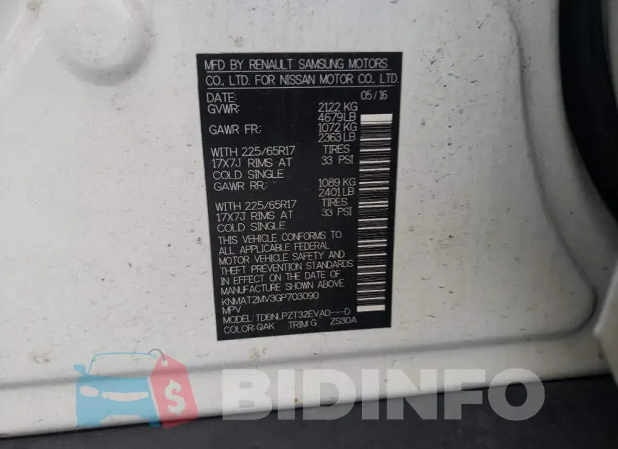 KNMAT2MV3GP703090 Photo# 13