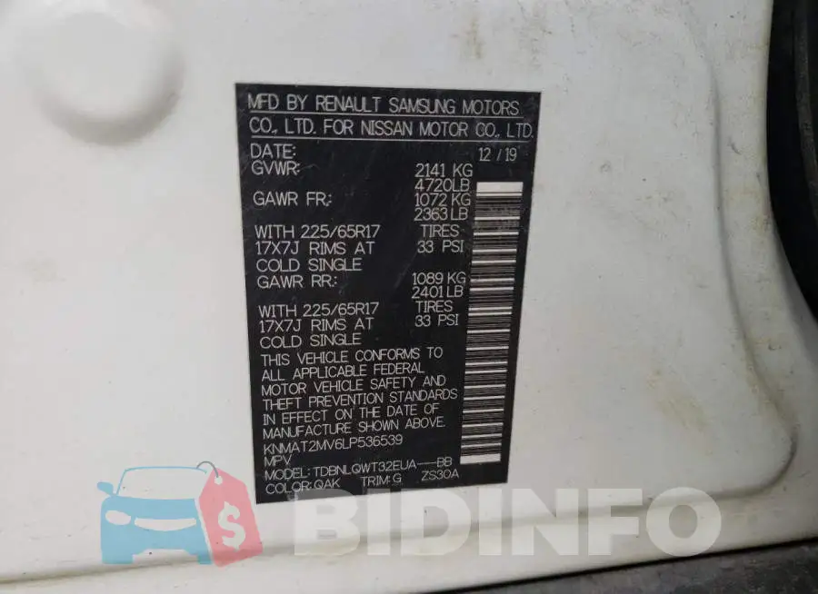 KNMAT2MV6LP536539 Photo# 10