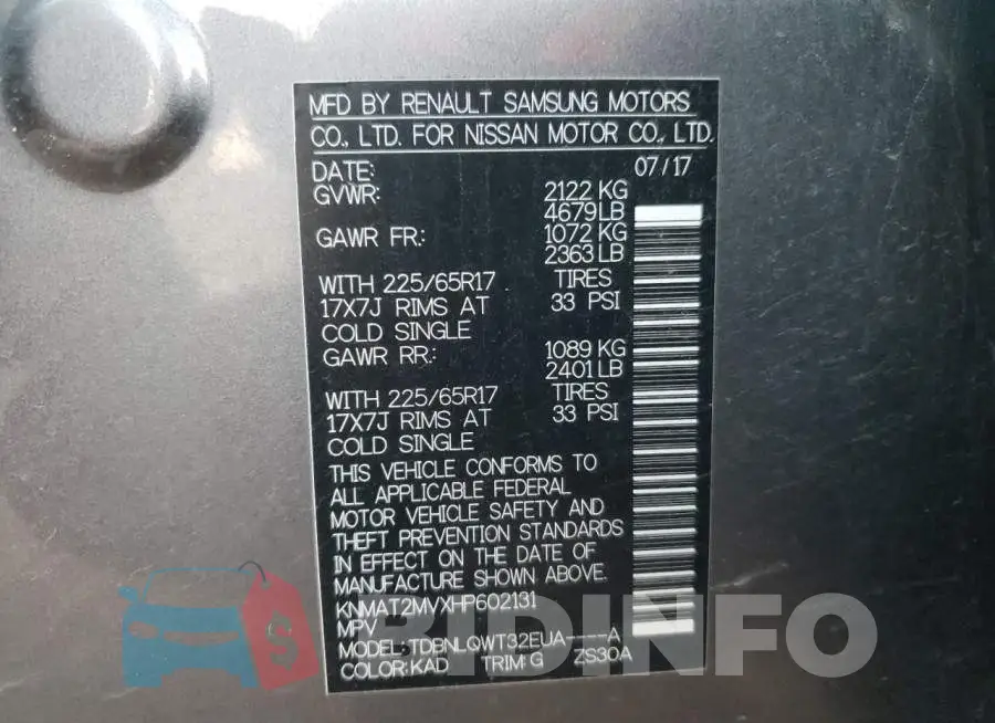 KNMAT2MVXHP602131 Photo# 10