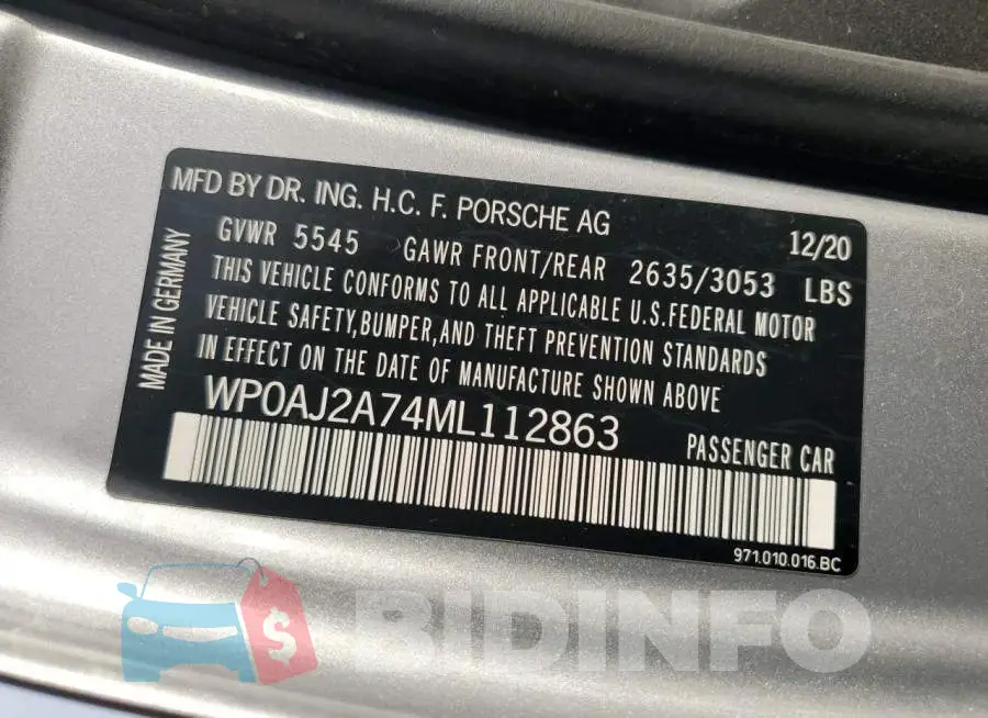 WP0AJ2A74ML112863 Photo# 12