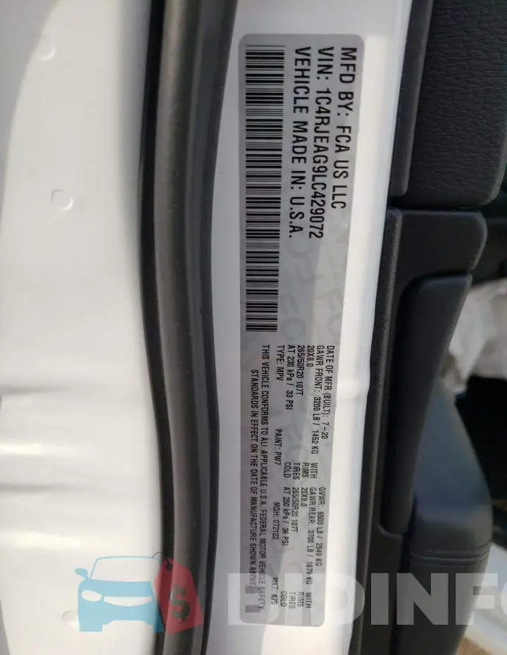 1C4RJEAG9LC429072 Photo# 13