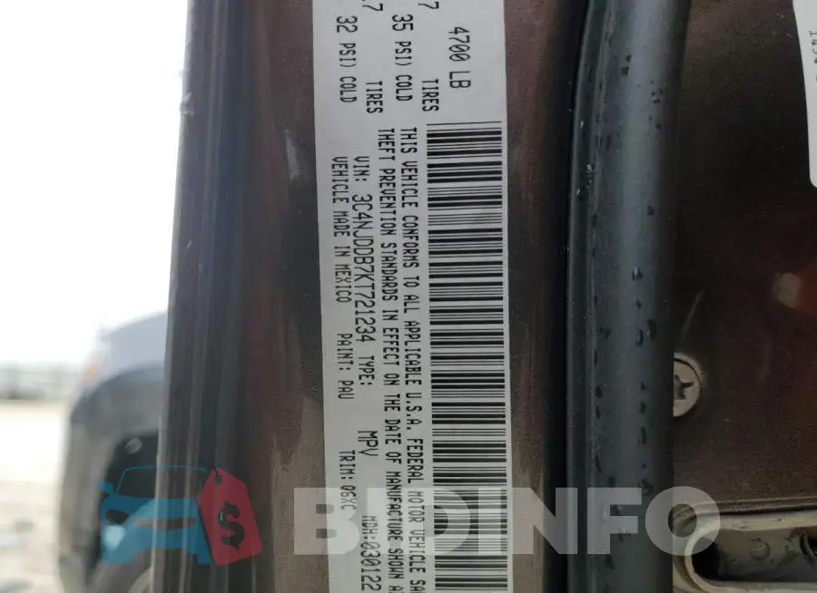 3C4NJDDB7KT721234 Photo# 10