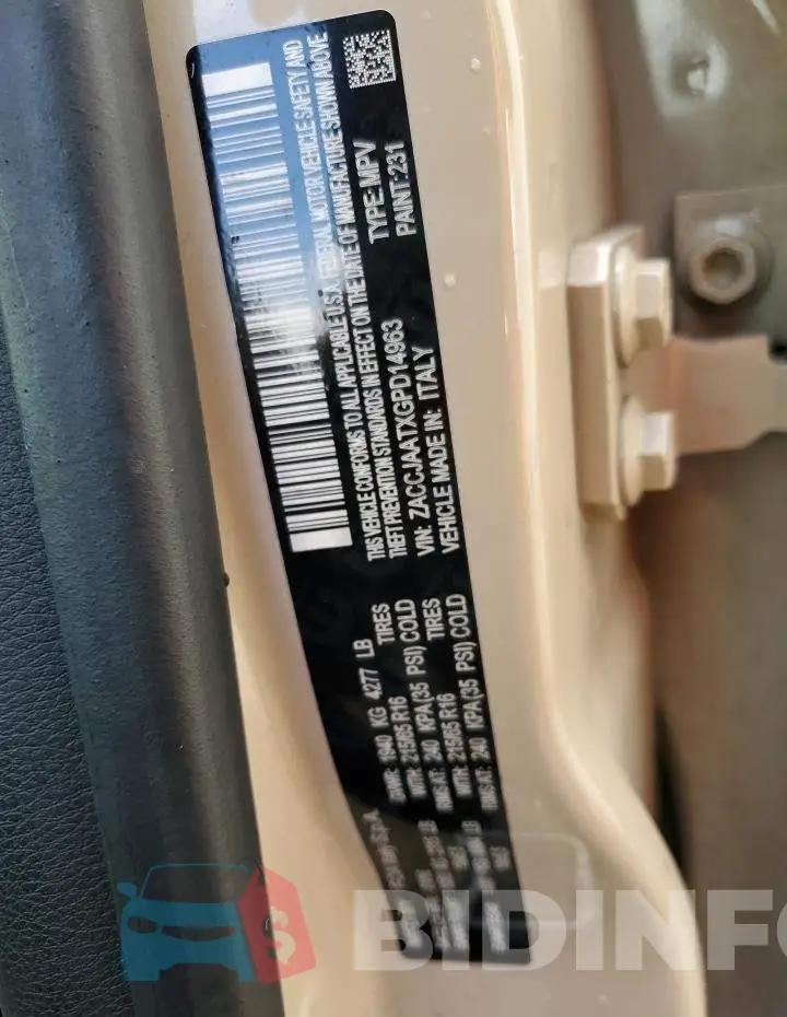 ZACCJAATXGPD14963 Photo# 10