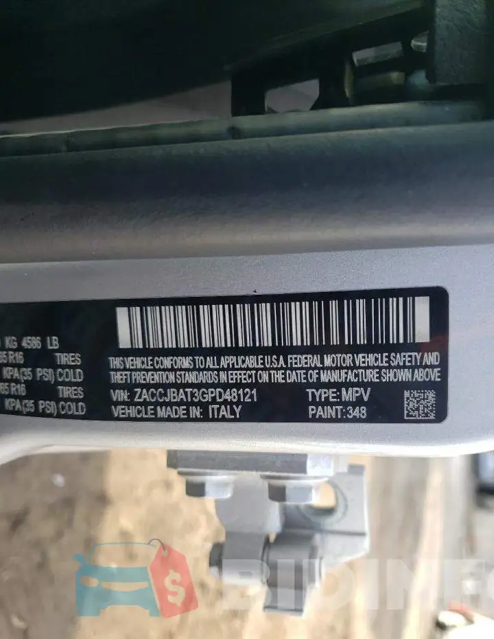 ZACCJBAT3GPD48121 Photo# 13