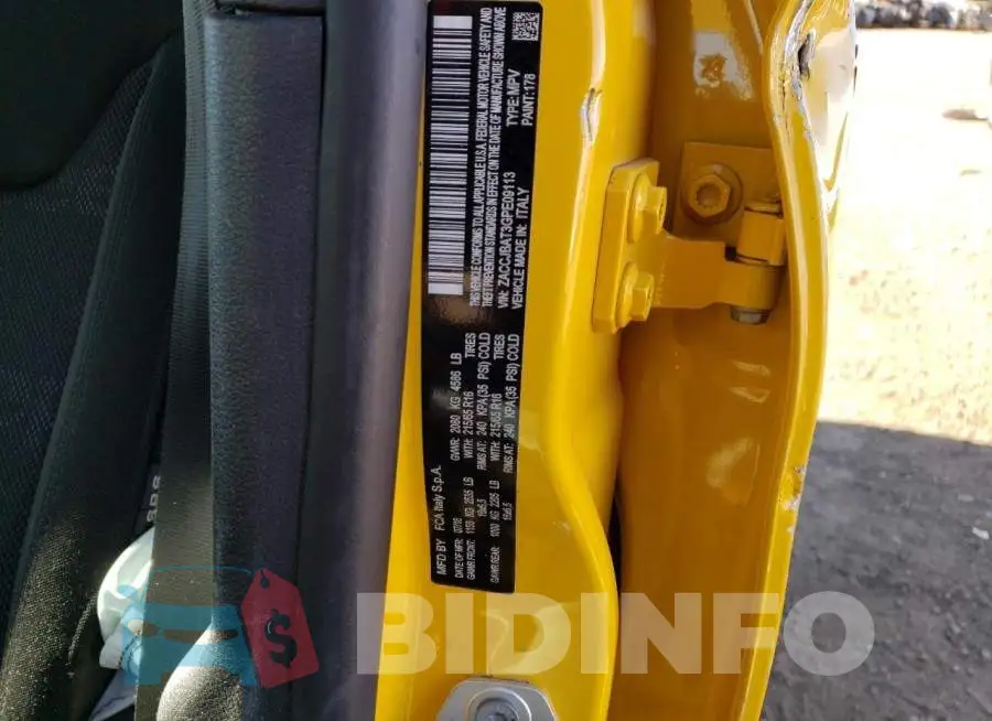 ZACCJBAT3GPE09113 Photo# 14