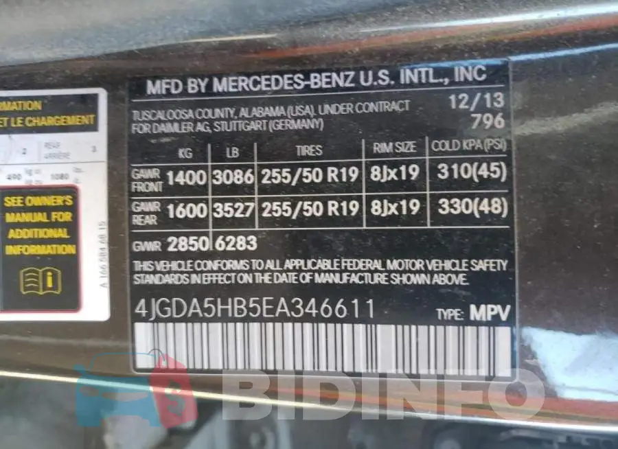 4JGDA5HB5EA346611 Photo# 10