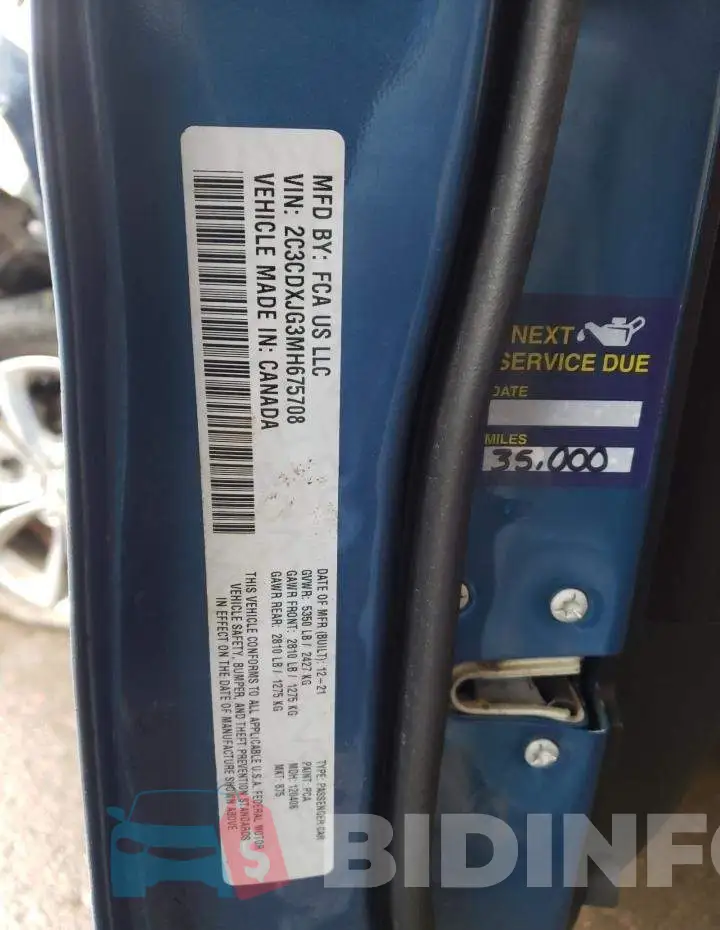 2C3CDXJG3MH675708 Photo# 13