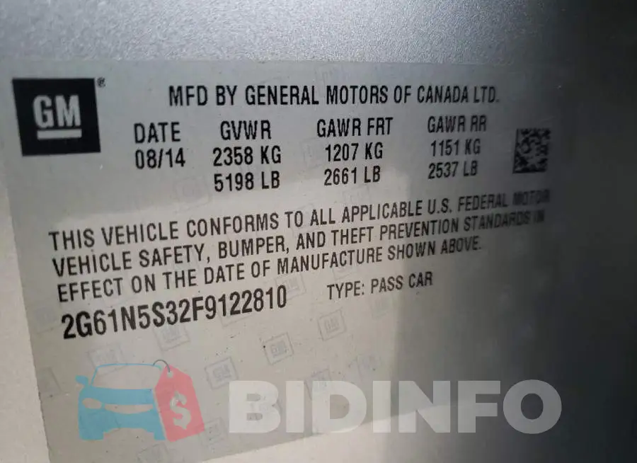2G61N5S32F9122810 Photo# 12