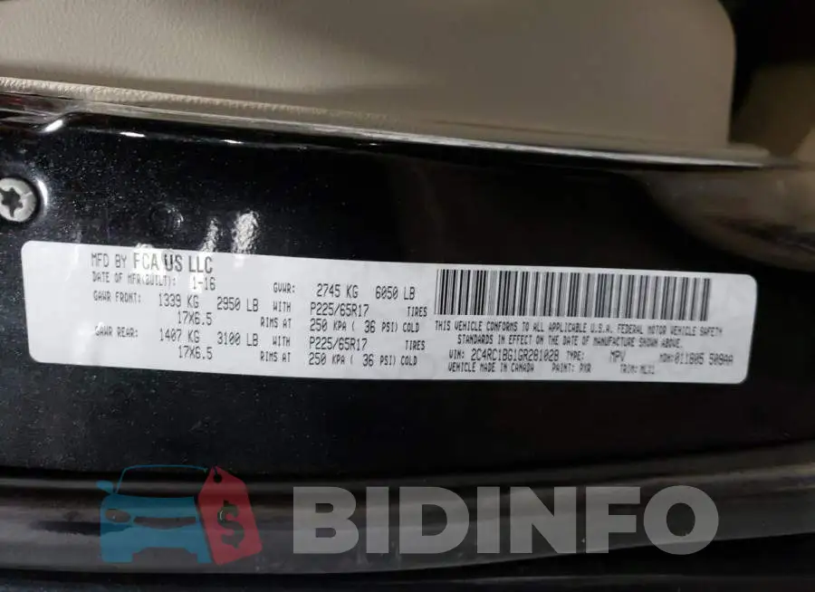 2C4RC1BG1GR281028 Photo# 13