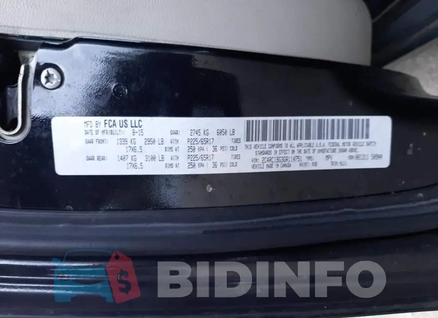 2C4RC1BG3GR110751 Photo# 13