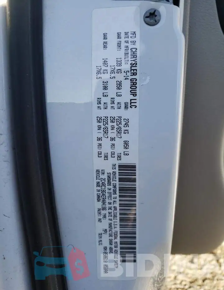 2C4RC1BG4ER404186 Photo# 14