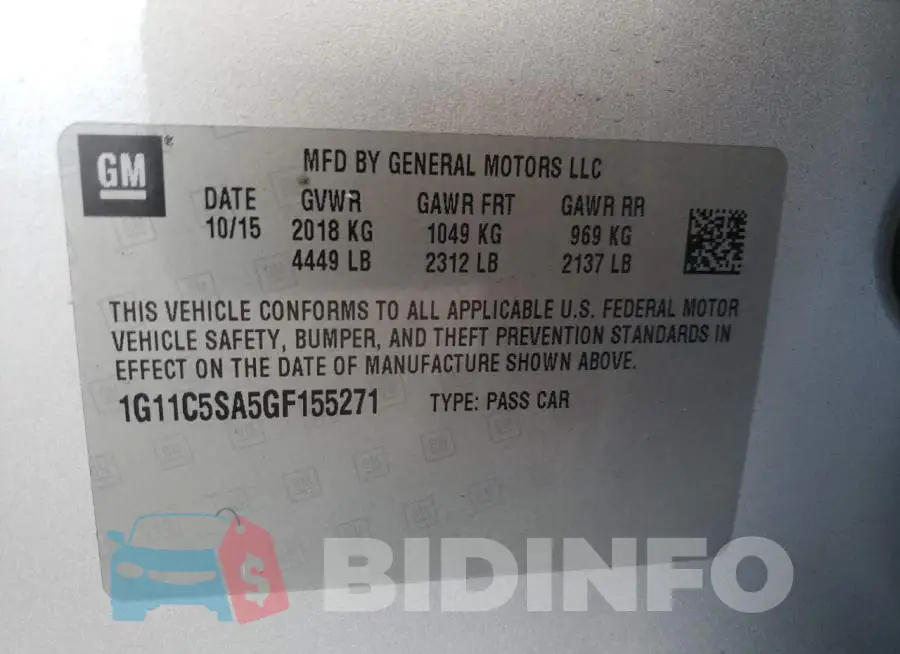1G11C5SA5GF155271 Photo# 10