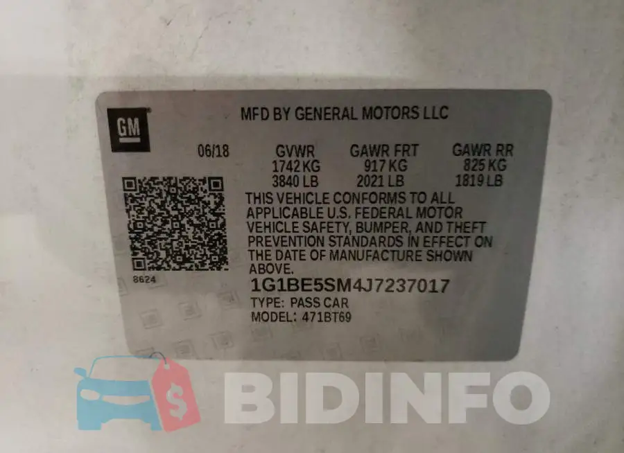 1G1BE5SM4J7237017 Photo# 10