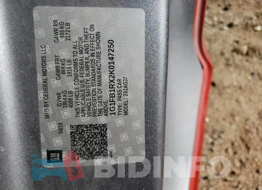 1G1FB1RX2K0147250 Photo# 12