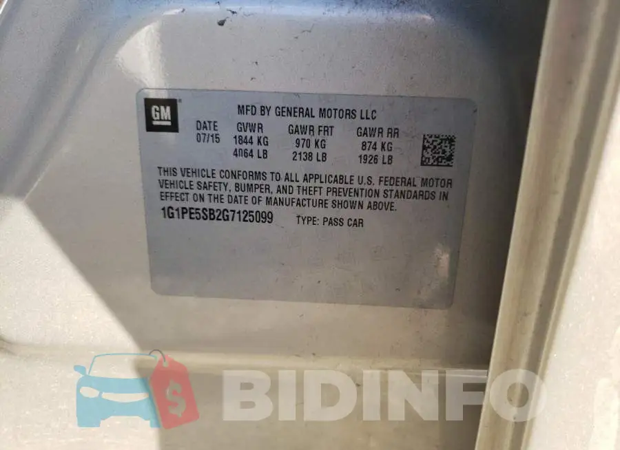 1G1PE5SB2G7125099 Photo# 12