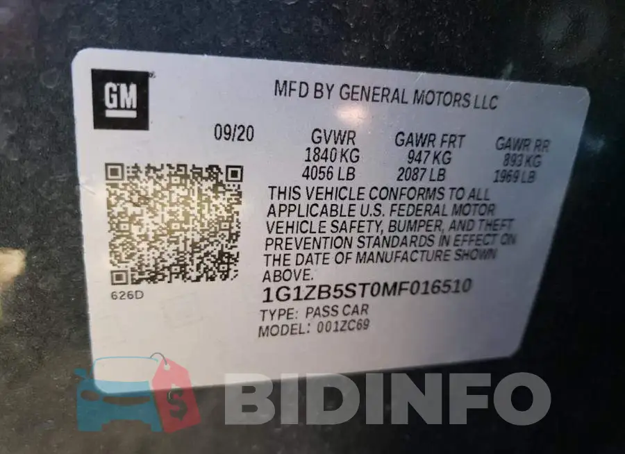 1G1ZB5ST0MF016510 Photo# 10