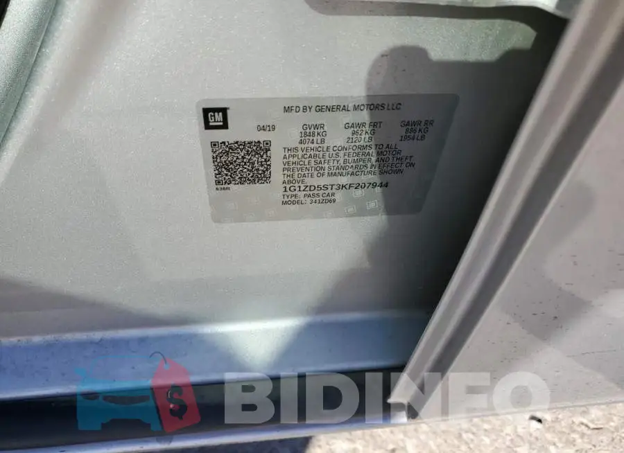1G1ZD5ST3KF207944 Photo# 12