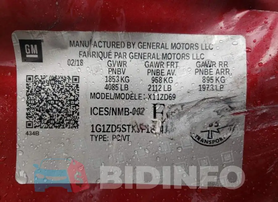 1G1ZD5STXJF189411 Photo# 10