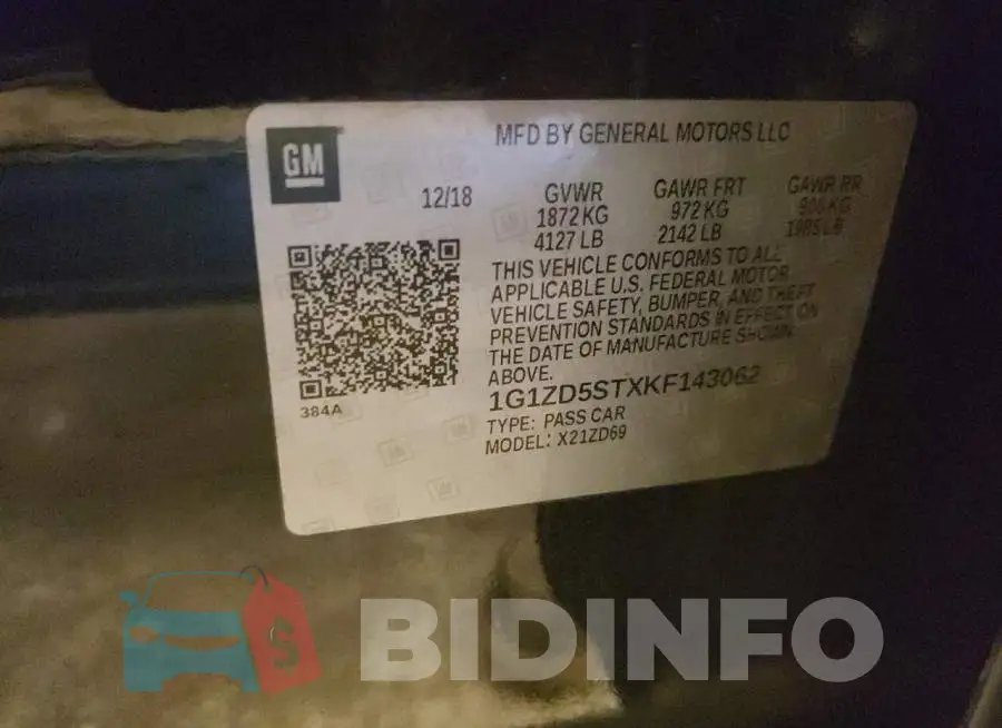 1G1ZD5STXKF143062 Photo# 10