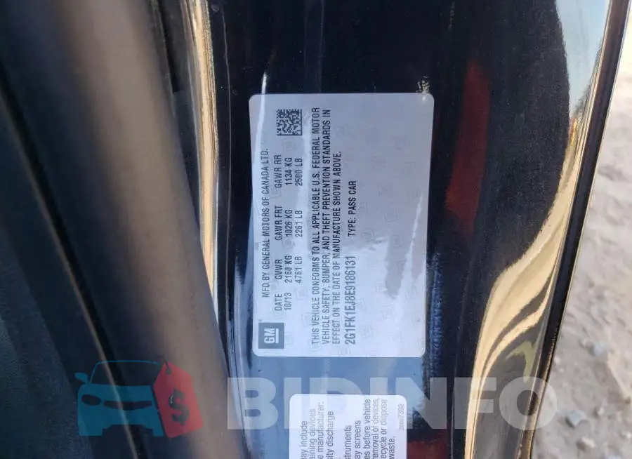 2G1FK1EJ8E9186131 Photo# 12