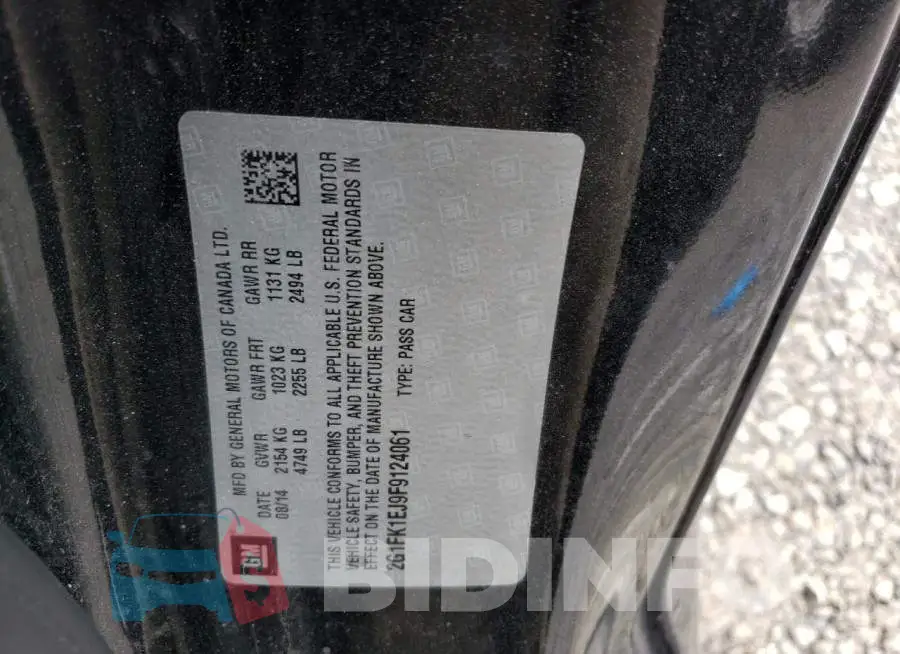 2G1FK1EJ9F9124061 Photo# 12