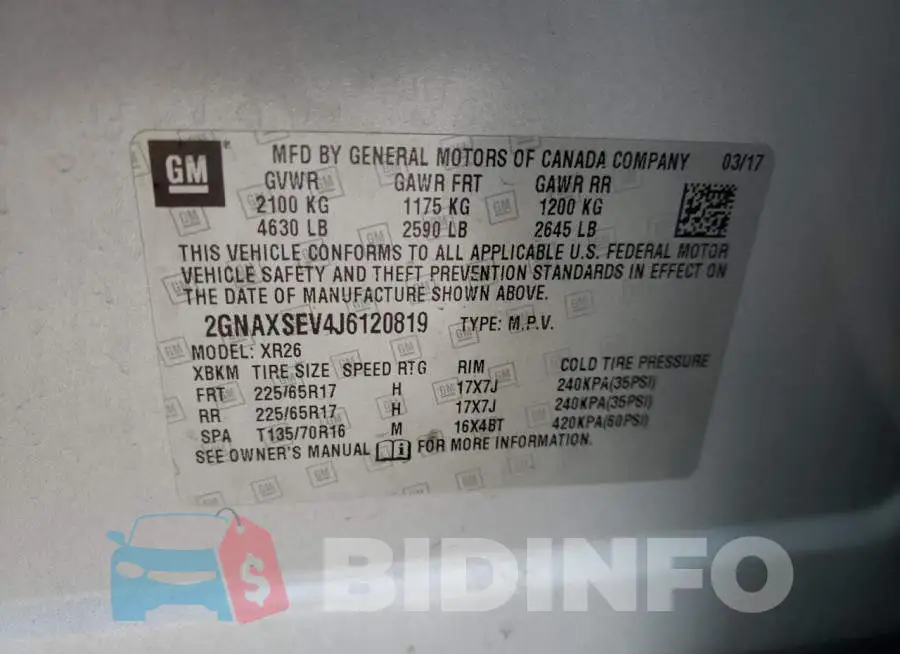 2GNAXSEV4J6120819 Photo# 10
