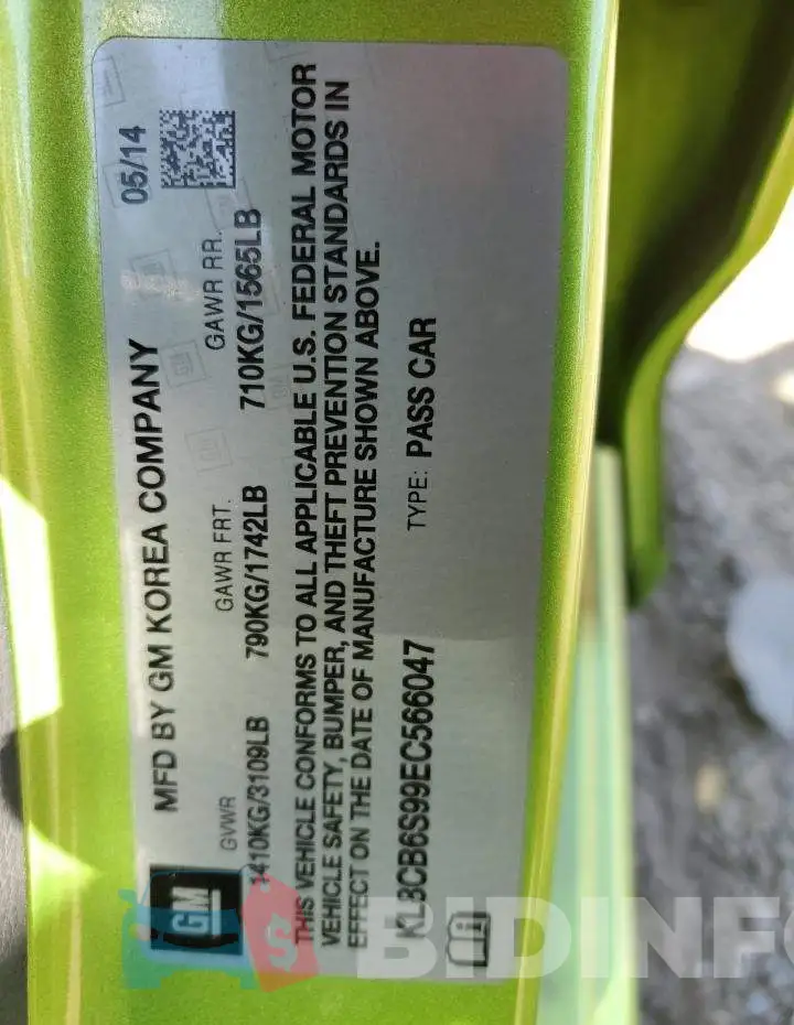 KL8CB6S99EC566047 Photo# 10