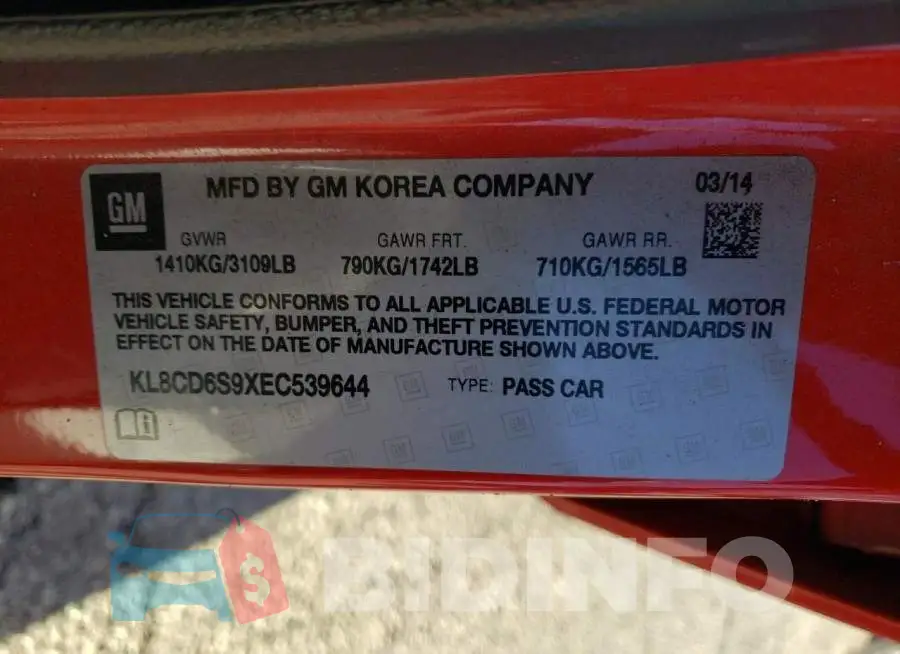 KL8CD6S9XEC539644 Photo# 10