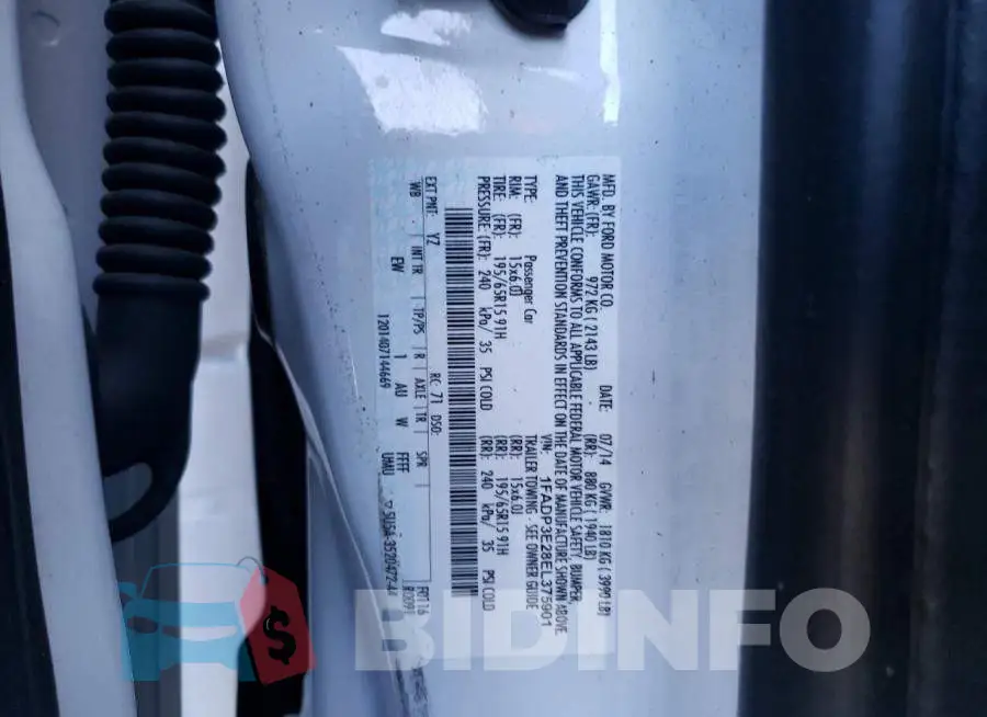 1FADP3E28EL375901 Photo# 12