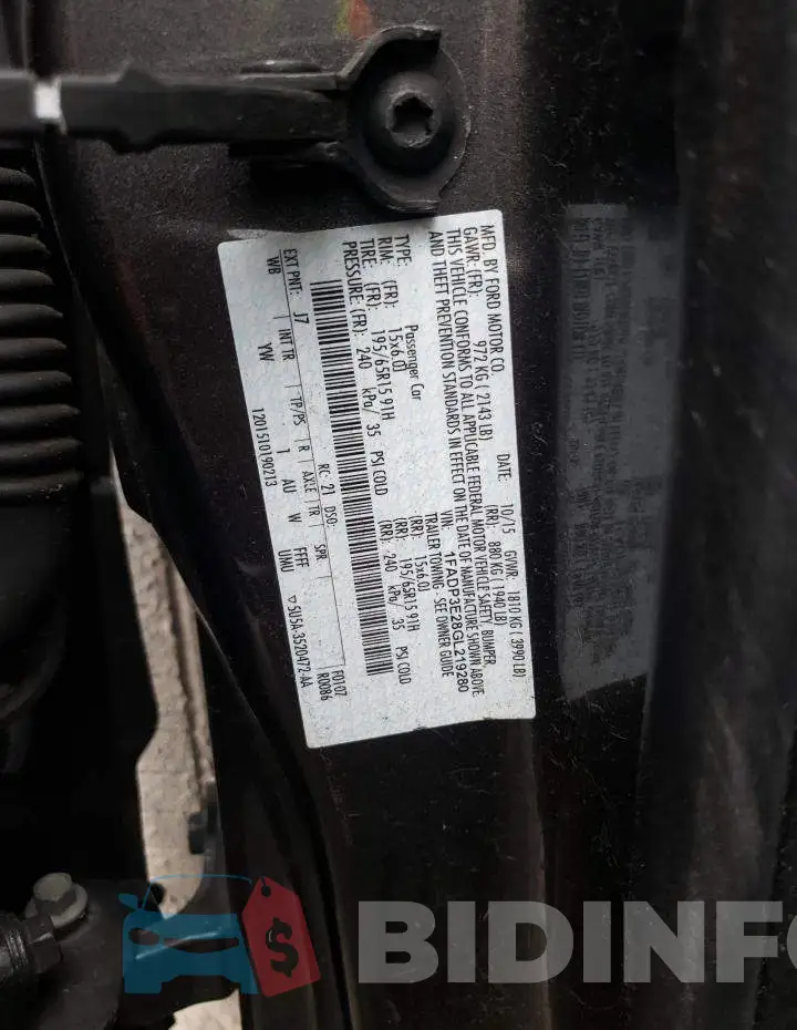 1FADP3E28GL219280 Photo# 13