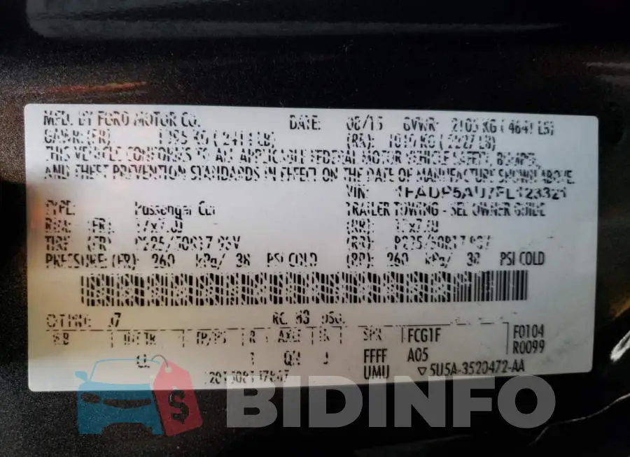 1FADP5AU7FL123321 Photo# 10