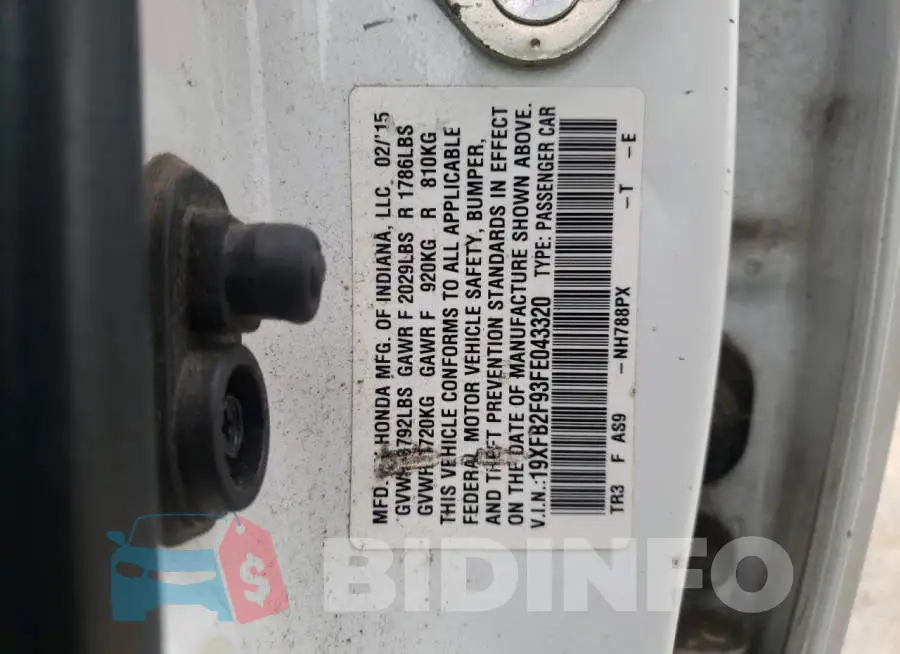 19XFB2F93FE043320 Photo# 12
