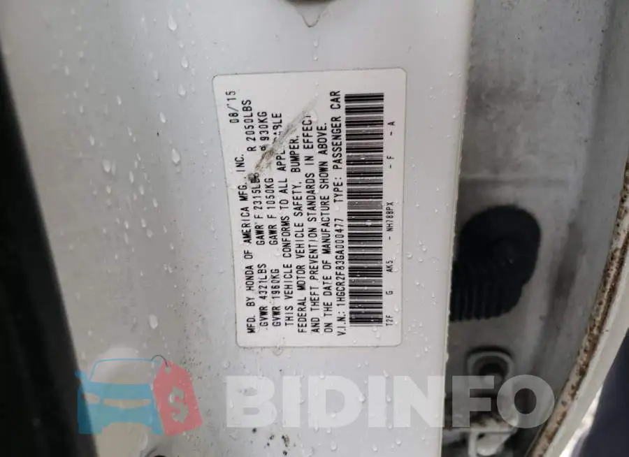 1HGCR2F83GA000477 Photo# 12