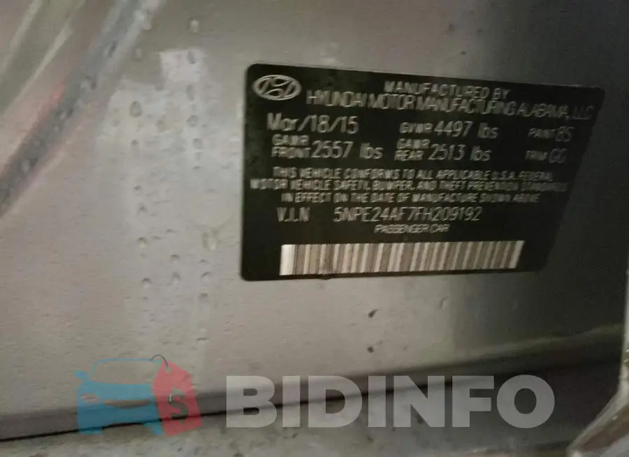 5NPE24AF7FH209192 Photo# 12